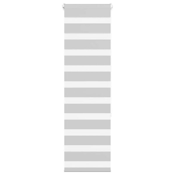 vidaXL Zebra senčilo svetlo sivo 45x150 cm tkanina &scaron;irina 40,9 cm