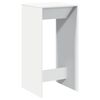 vidaXL Barska miza bela 51x50x103,5 cm inženirski les