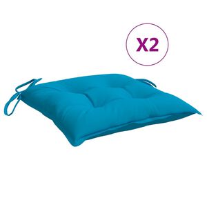 vidaXL Blazine za palete 2 kosa svetlo modre 50x50x7 cm oxford tkanina