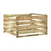 vidaXL Vrtni kompostnik iz letvic 120x120x70 cm impregnirana borovina