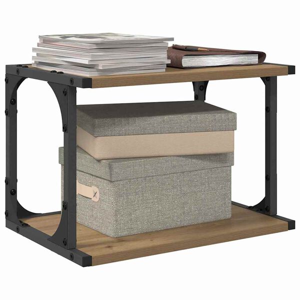 vidaXL Stojalo za tiskalnik Umetni hrast 41 x 28 x 33.5 cm