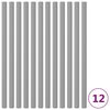 vidaXL Penasti tulci za trampolin 12 kosov 92,5 cm sivi