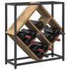 vidaXL Stojalo za vino Umetni hrast 51 x 18 x 52,5 cm Konstruiran les
