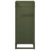 vidaXL Stojalo za drva Olive Green 25x25x60 cm Hladno valjano jeklo