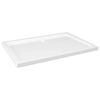 vidaXL Pravokotna ABS tu&scaron; kad bela 70x100 cm