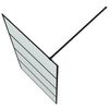 vidaXL Pregrada za tuš črna 100x195 cm motno ESG steklo