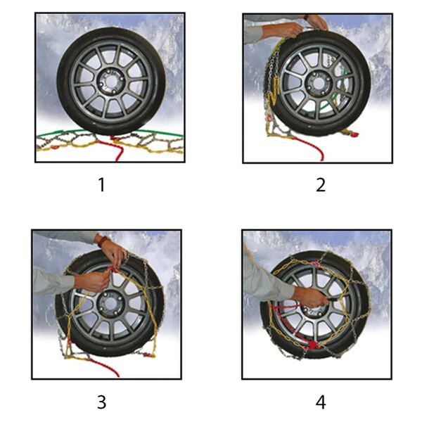 ProPlus Snežne verige za avtomobilske pnevmatike 12 mm KN120 2 kosa