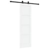 vidaXL Drsna vrata ORKDAL 61 x 198,5 cm Inženirski les Bela in črna