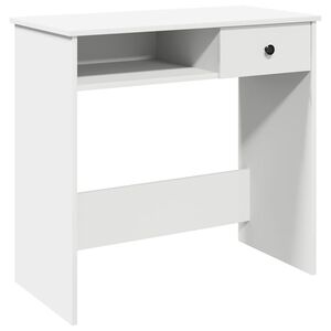 vidaXL Pisalna miza bela 80x40x75 cm iverna plo&scaron;ča