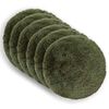 vidaXL Prevleka za blazino 6 pcs HEERLEN Zelena &Oslash; 60 cm PV flis