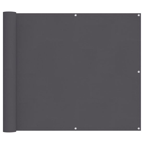 vidaXL Balkonsko platno antracitno 90x1000 cm 100 % poliestrski oxford