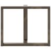 vidaXL Noge za jedilno mizo v obliki črke T, 2 kosa, črne, 100x35x(72-73) cm, jeklo