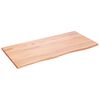 vidaXL Mizna plo&scaron;ča svetlo rjava 100x50x2 cm obdelana trdna hrastovina