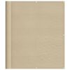 vidaXL Balkonsko platno bež 120x1000 cm 100 % poliestrski oxford