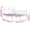 vidaXL Posteljni okvir brez vzmetnice 140x200 cm trdna borovina