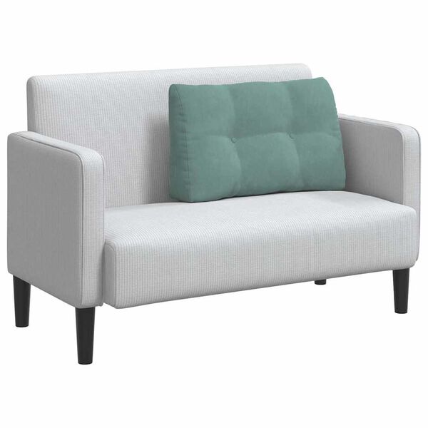 vidaXL Poglavni vzglavnik Morsko zelena 80 x 24 x 50 cm Žamet