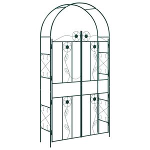 vidaXL Vrtni lok Zelena 115 x 37 x 226 cm Jeklo