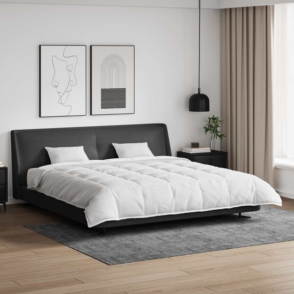 vidaXL Komplet odej z blazino 3 pcs Bela Perje