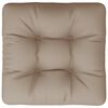 vidaXL Blazina za kavč iz palet taupe 60x61,5x10 cm blago