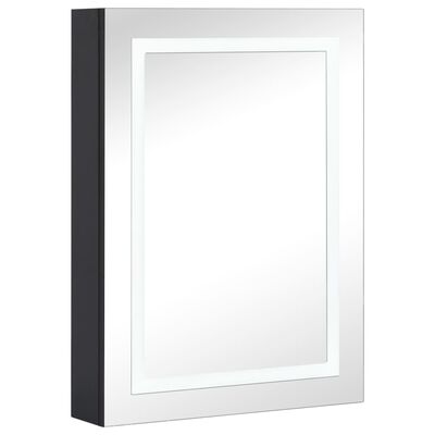 vidaXL LED kopalniška omarica z ogledalom 50x13x70 cm