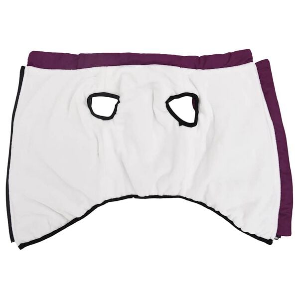 vidaXL Pasji pla&scaron;č s pasom Nepremočljiv odsevni vijolični L44