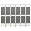 vidaXL Paravan 6-delni siv 210x165 cm blago