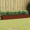 vidaXL Vrtna visoka greda 280x40x40 cm corten jeklo