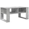 vidaXL Klubska miza Betonsko siva 92 x 49,5 x 45 cm Konstruiran les