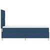 vidaXL LED Box Spring Postelja z vzmetnico Modra 80 x 200 cm blago
