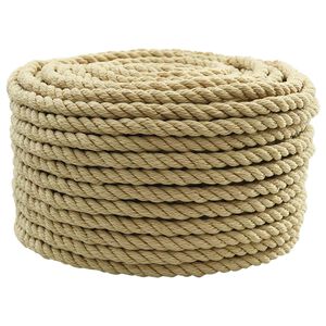 vidaXL Rop za čoln 12 mm 50 m Naravna