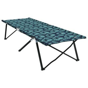 vidaXL Zložljiva kampirna postelja List Gozd 206 x 76 x 74 cm