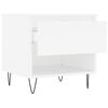 vidaXL Klubska mizica 2 kosa bela 50x46x50 cm inženirski les