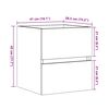 vidaXL Omarica za umivalnik sonoma hrast 41x38,5x45 cm inženirski les
