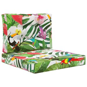 vidaXL Zunanja blazina za kavč 2 pcs barvito Poliester