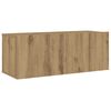 vidaXL Set 6 kosov stenske TV omarice Artisan Oak Engineered Wood
