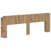 vidaXL Posteljna glava s shranjevanjem Artisan hrast Inženirski les