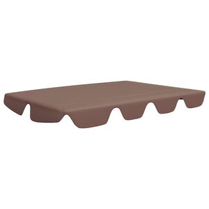 vidaXL Streha za vrtno gugalnico rjava 150/130x105/70 cm