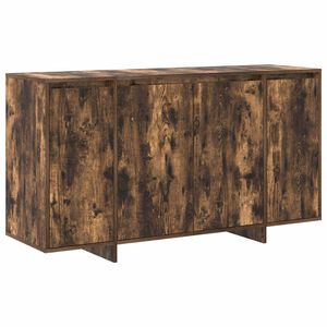 vidaXL Strani &scaron;al Dimljeni oreh 135 x 41 x 75 cm Konstruiran les