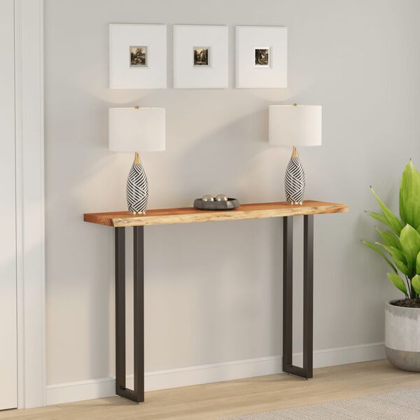 vidaXL Mizna plo&scaron;?a 140x30x3,8 cm pravokotna akacija naraven rob