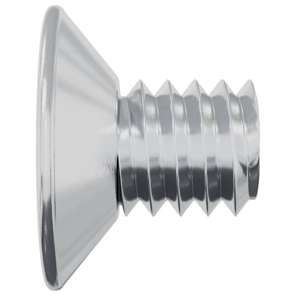 vidaXL Vijaki s countersunk glavico 2 pcs srebrna M4 x 6 mm Jeklo