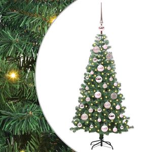 vidaXL Božično drevo Zelena 120 cm PVC