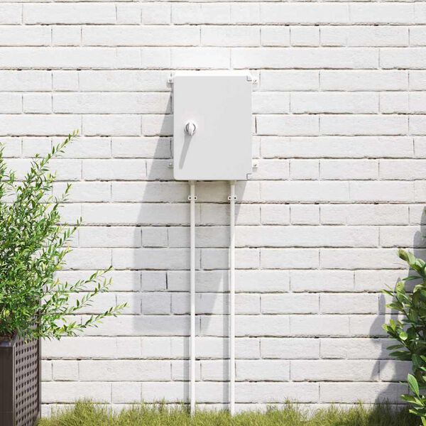 vidaXL Nadzorna omarica Siva 21 x 13 x 28 cm ABS plastika