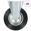 vidaXL Fiksna kolesa 8 kosov 200 mm