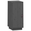 vidaXL Komoda siva 34x40x75 cm trdna borovina