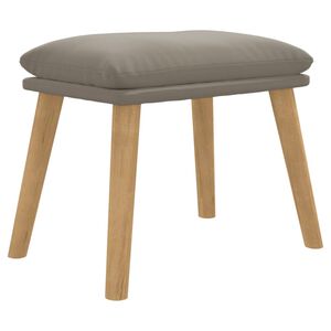 vidaXL Stolček za noge svetlo siv 45x29,5x35 cm žamet
