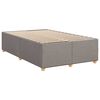 vidaXL Box spring postelja z vzmetnico taupe 120x200 cm blago