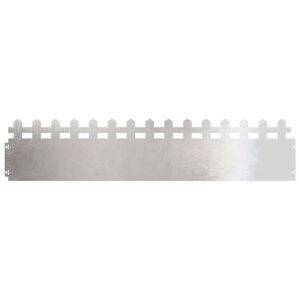 vidaXL Robniki za trato 10 kos 103 x 0,05 x 22 cm Nerjaveče jeklo