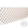 vidaXL Mrežasta ograja iz vrbe 5 kosov 180x90 cm