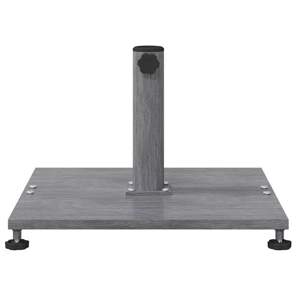 vidaXL Podstavek za senčnik Temno siva lesena površina 45 x 45 x 31 cm