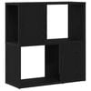 vidaXL Komplet TV omaric 60 x 24 x 63 cm Črna Inženirski les